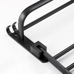 Contemporary 8-piece Bathroom Accessory Set Matte Black Bathroom Shelf/Paper Holder/Towel Hook