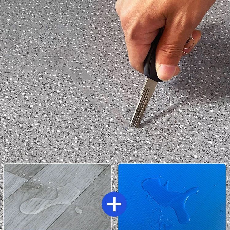 Waterproof PVC flooring for peeling and applying, Scratch-resistant PVC flooring