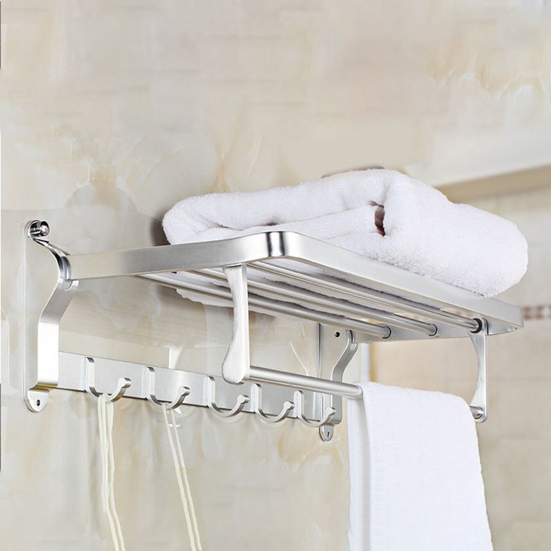 Modern 5/6-piece bathroom accessory set with bathroom shelf/robe hooks/towel bar