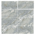 Modern Peel and Stick Splash Guard PVC Rectangular Wallpaper for the Shower