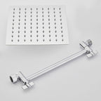 Wall Mounted Adjustable Shower Head Modern Square Metal Shower Head