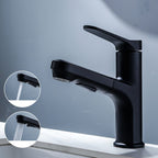 Modern Basin Faucet Solid Copper Centered Sink Faucet for Bathroom