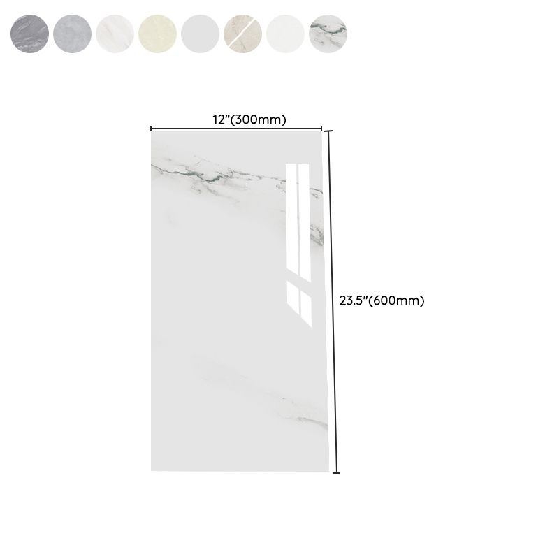 Polished waterproof marbled sheet back panel peel and stick interior insert