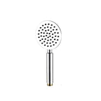 Round Shower Head Stainless Steel 3 Sprays Wall Mounted Hand Shower