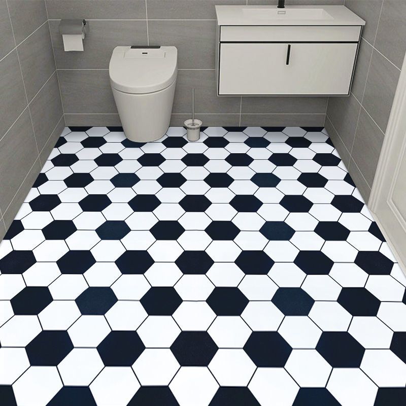Modern PVC Flooring Self-adhesive Geometrically Printed Low Gloss Vinyl Floor Planks