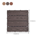 Modern plastic wood laminate decking outdoors, mold-resistant laminate