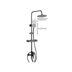 Adjustable Spray Sample Shower Combination Metal Shower Fitting Arm Shower Head with Slip Bar