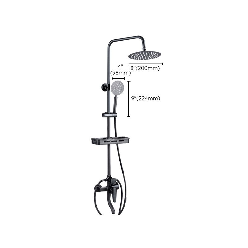 Adjustable Spray Sample Shower Combination Metal Shower Fitting Arm Shower Head with Slip Bar