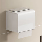 Contemporary bathroom accessory set made of matte stainless steel-aluminum with bathrobe hook/bath shelf