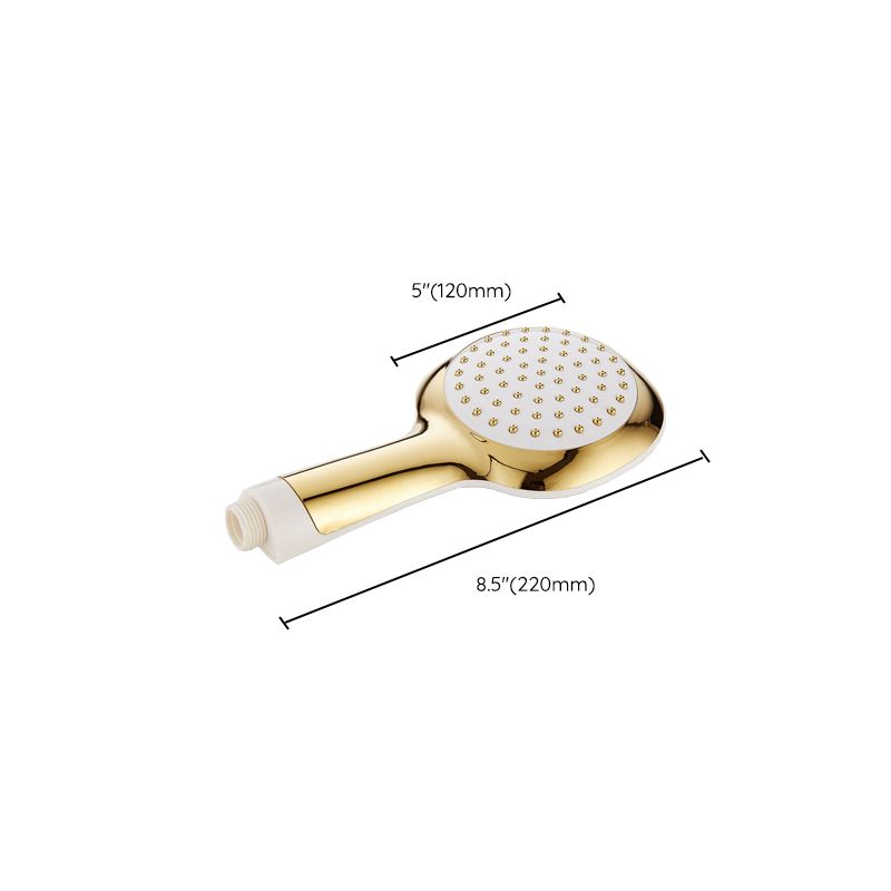 Contemporary Shower Head Square Golden Bathroom Handheld Shower