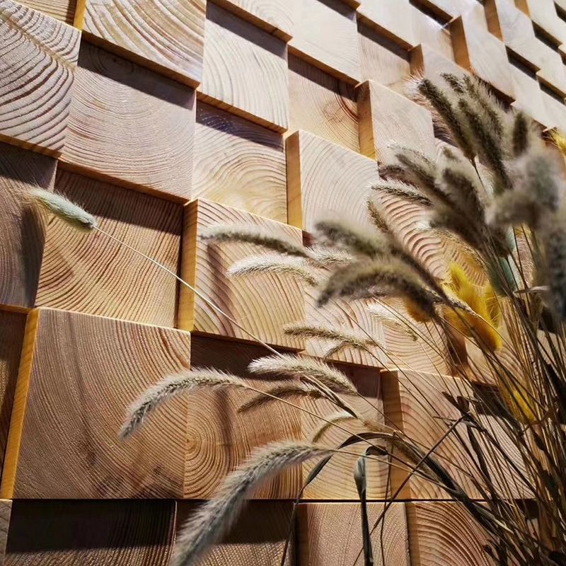 Wall-Ceiling Light Wood Gluing Mosaic Indoor Modern Wall Ceiling