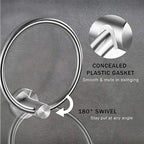 Traditional 2-piece bathroom hardware set towel ring/paper holder