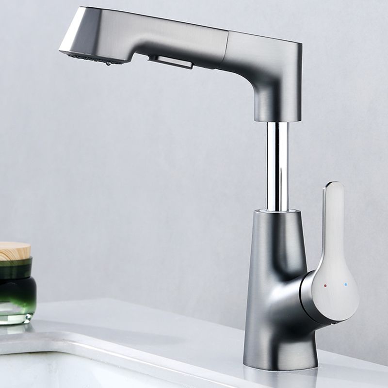 Modern Faucet Solid Copper Centerset Bathroom Faucet