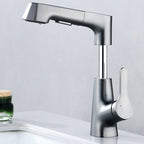 Modern Faucet Solid Copper Centerset Bathroom Faucet