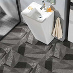 Peel and Stick Vinyl Flooring High Gloss PVC Floor Covering with Square Edge