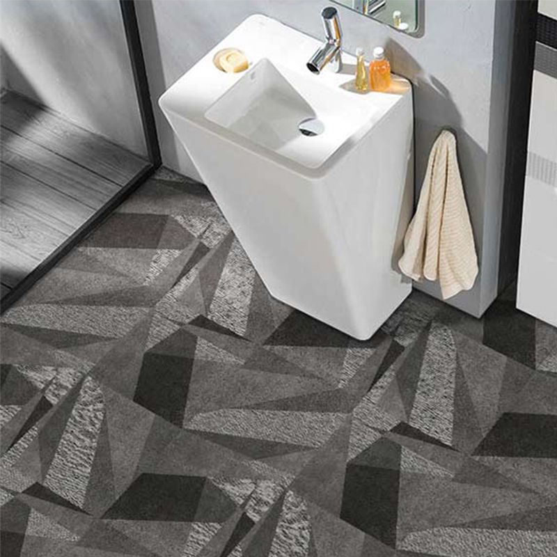 Peel and Stick Vinyl Flooring High Gloss PVC Floor Covering with Square Edge