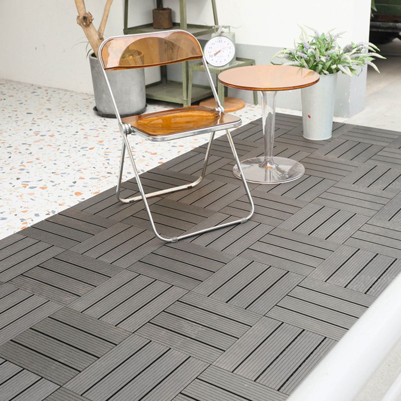 Striped pattern terrace tiles interlocking tiles kit outdoor patio