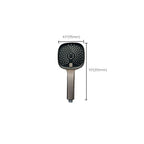 Black Large Shower Head Standard Spray Pattern with Hand Shower