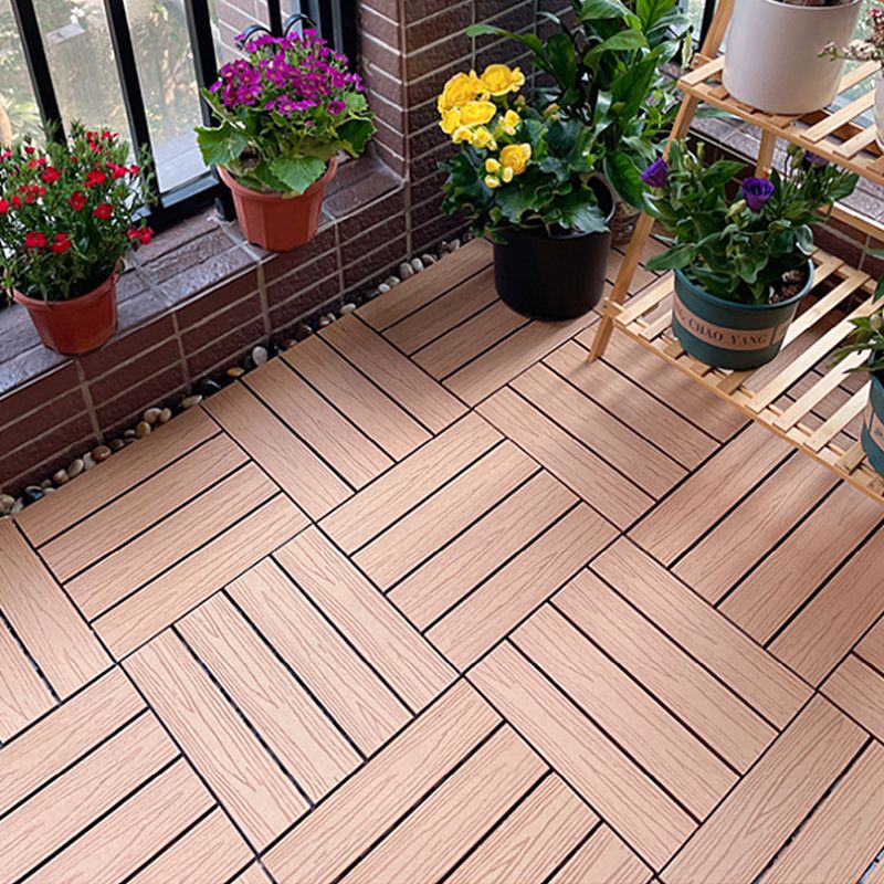 Corrosion-resistant Wood Floor Modern Style Square Outdoor Wood Floor