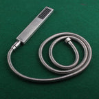 Simple Rectangle Shower Head 304 Stainless Steel Hand Shower
