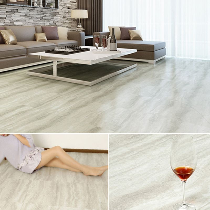 Rectangular PVC Floor Covering Peel and Stick Matte Stone Look Vinyl Floor