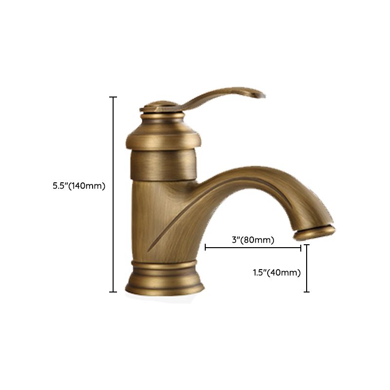 Brass Bathroom Vessel Sink Faucet Single Handle Round Basin Faucet with Water Hose