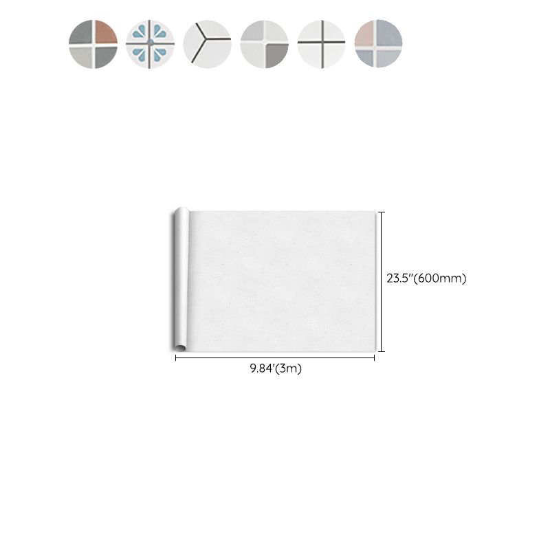 Modern Peel & Stick PVC Tile Grid Pattern Self-Adhesive Wallpaper