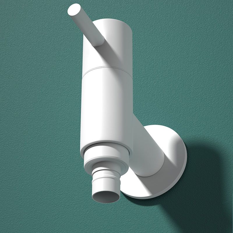 Contemporary Wall-Mounted Bathroom Faucet One Hole Solid Brass Round Faucet