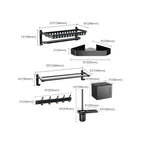 Traditional black bathroom accessories individually or in a set