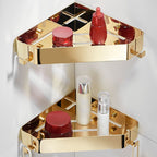 Modern 3-piece bathroom accessory set made of stainless steel, bathroom shelf