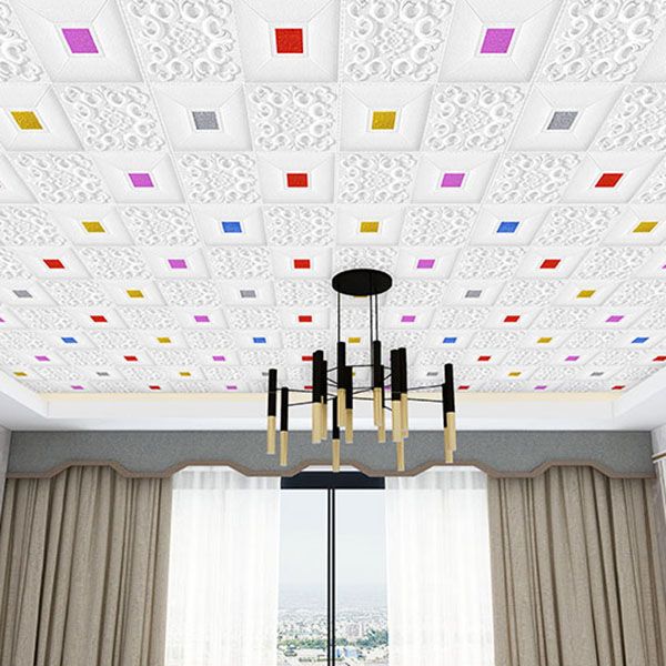 Modern Tin Wall Panel Smooth Wall Ceiling XPE Cotton Set of 1