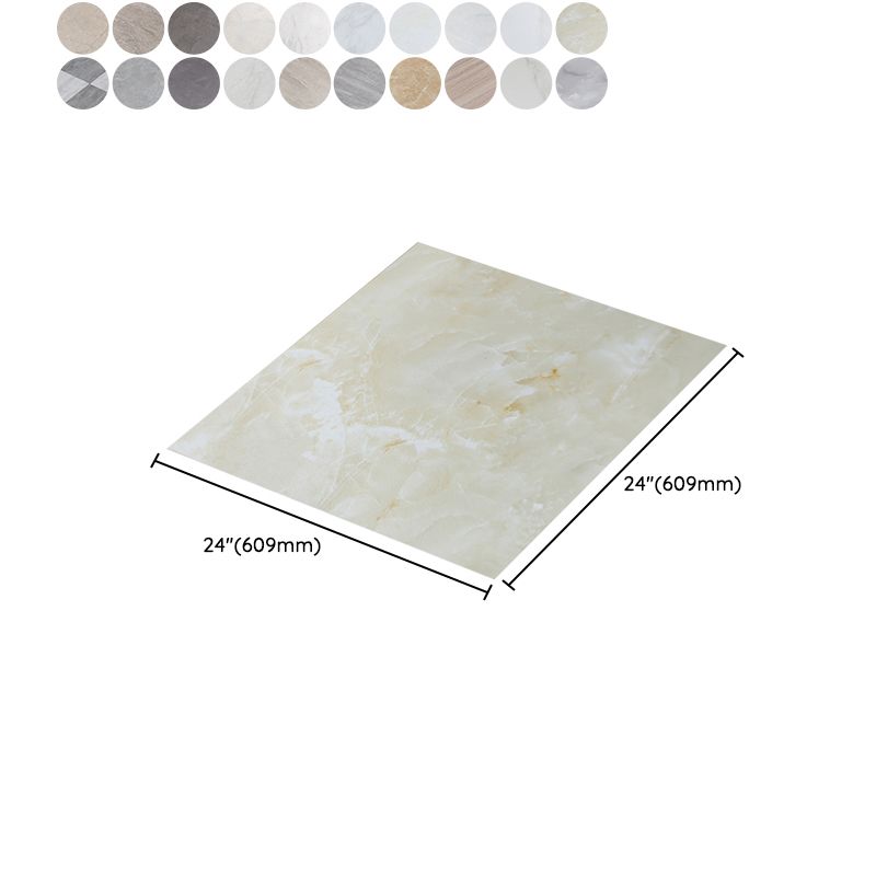 Peel and Stick PVC flooring Smooth marble look fire protection vinyl floor