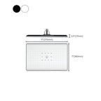 Rectangular Fixed Shower Head Traditional Ceiling Mounted Shower Head