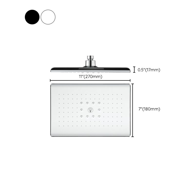 Rectangular Fixed Shower Head Traditional Ceiling Mounted Shower Head