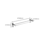 Modern Bathroom Set Stainless Steel Bathroom Shelf Paper Holder Bathroom Accessory Set