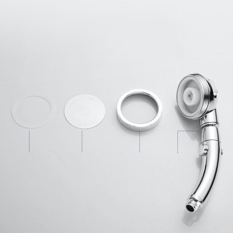 Contemporary Shower Combination Hand Shower Plastic Wall Mount Round Shower Head Combination