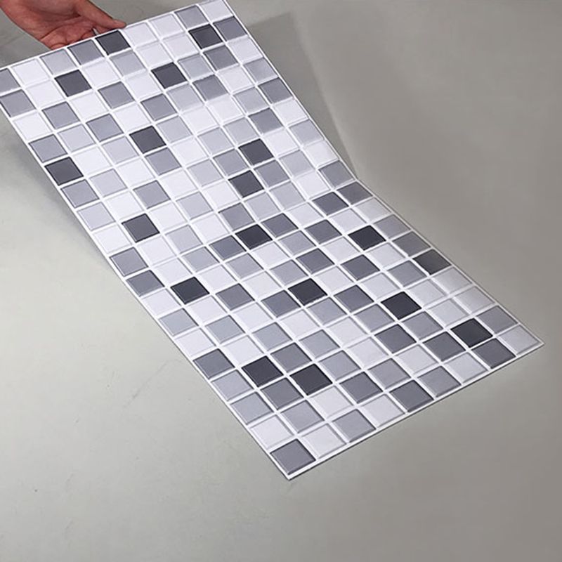 Tile Stripping & Gluing Square Mosaic PVC Stain Resistant Stripping and Gluing Plates for Shower 5 Pack