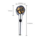 Modern Round Handheld Showerhead Rain Spray Head made of Plastic