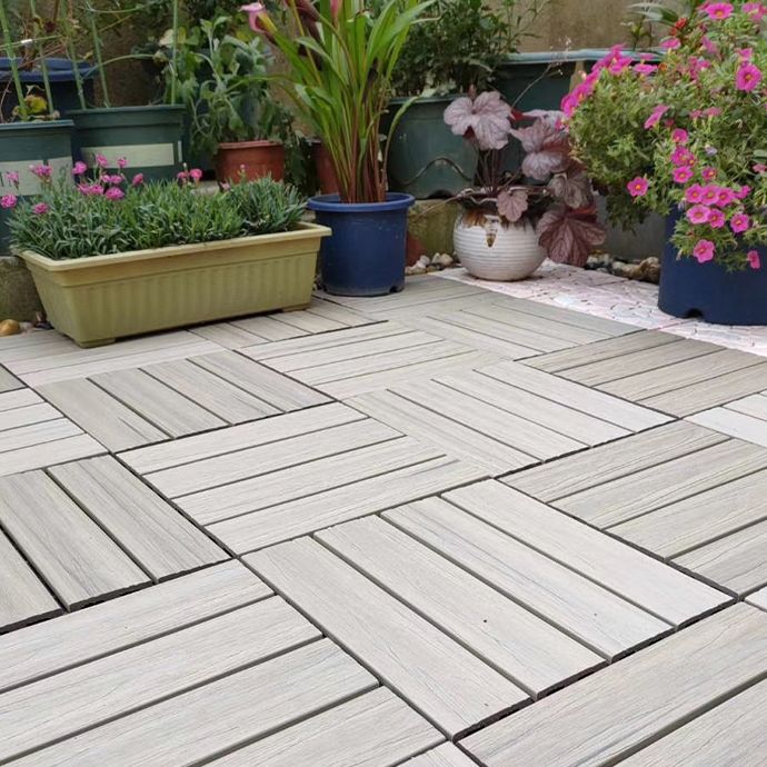 Modern Floor Tiles Outdoor Waterproof Rectangular Wood Decking