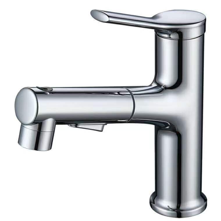 Contemporary Sink Faucet Plian Low Arc Center-Set Bathroom Faucet