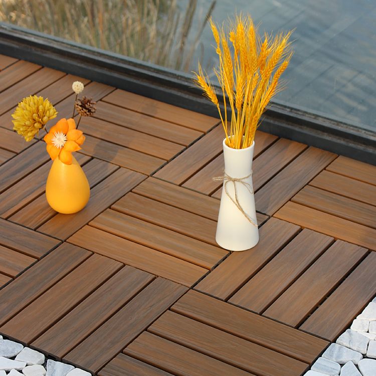 Deck Plank drilled hardwood tiles exterior flooring