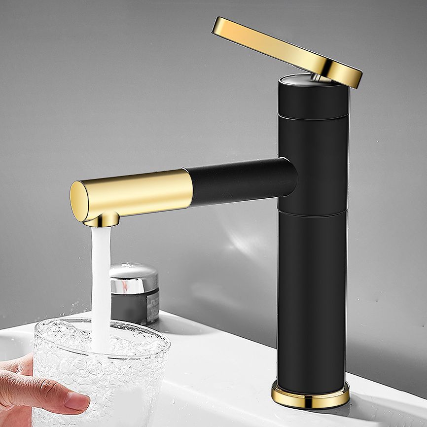 Lever handle faucet Glam Style with swivel spout for the bathroom
