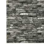 Country House Wall Shelf 3D Brick Living Room Wall Panel Set of 2