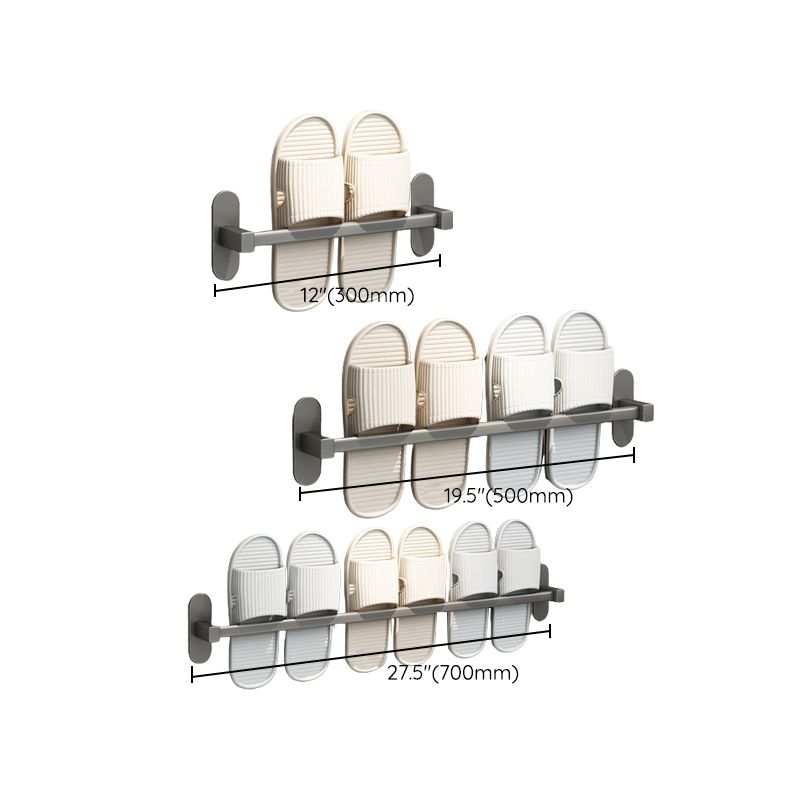 Gray Bathroom Accessory Set Modern 1/2 - Piece Bathroom Shelf Rustproof