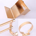 6-piece modern bathroom hardware set made of aluminum with towel holder/paper holder