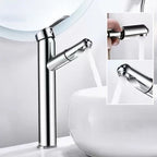 Lever handle faucet Contemporary pull-out faucet for the bathroom