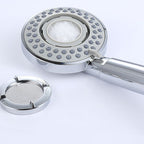 Silver Hand Shower 3 Jets Stainless Steel Wall-Mounted Shower Head