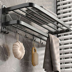 Modern gray bathroom accessory set bathroom shelf bath hardware set