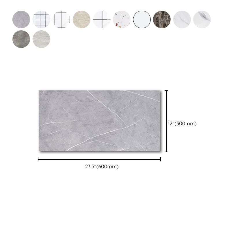 Rectangular Mold Resistant Tile PVC Singular Peel & Stick Tile for the Kitchen