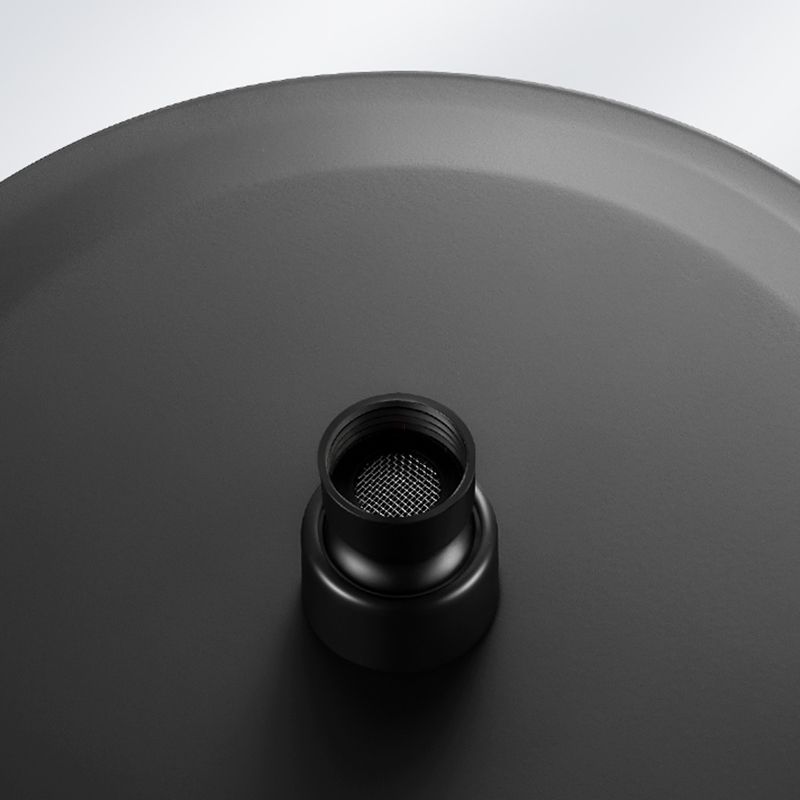 Black round fixed shower head Modern design wall-mounted shower head